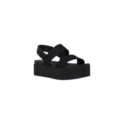 Calvin Klein Jeans Black Organic Cotton Platform Sandals