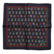 Dolce & Gabbana Multicolor Medals Square Foulard Scarf