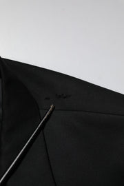 Emporio Armani Black Double Breasted Men Jacket Suit Blazer