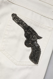 Dolce & Gabbana White Cotton Skinny Men Denim Jeans