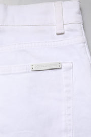 Dolce & Gabbana White Cotton Skinny Men Denim Jeans