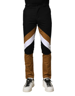 Dolce & Gabbana Multicolor Cotton Slim Fit Men Pants