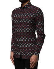 Dolce & Gabbana Multicolor Cotton GOLD Long Sleeves Shirt