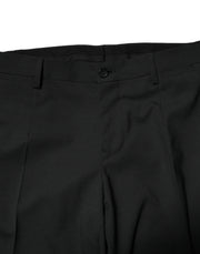 Dolce & Gabbana Black Wool 2 Piece Single Breasted Suit