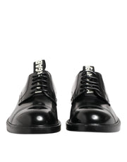 Dolce & Gabbana Black Leather Dress Lace Up Men Formal Shoes