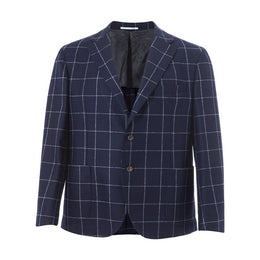 Malo Blue Wool Blazer