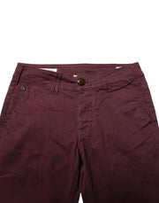 CYCLE Maroon Cotton Stretch Skinny Fit Men Denim Jeans