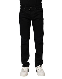 Dolce & Gabbana Black Cotton Skinny Denim Jeans