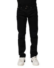 Dolce & Gabbana Black Cotton Skinny Denim Jeans