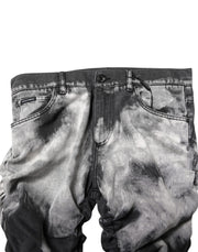Dolce & Gabbana Black Tie Dye Straight Denim Jeans