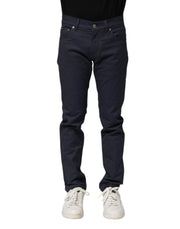 Dolce & Gabbana Dark Blue Cotton Skinny Denim Jeans