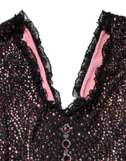 Dolce & Gabbana Multicolor Embellished Mermaid Gown Dress