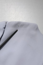 Dolce & Gabbana Gray Viscose ShortSleeve Sheath Midi Dress