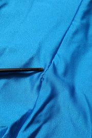 Dolce & Gabbana Blue Nylon Turtleneck Bodycon Jumpsuit Dress