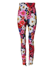 Dolce & Gabbana Multicolor Floral High Waist Leggings Pants