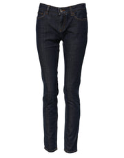 Dolce & Gabbana Blue Skinny Cotton Mid Waisted Denim Jeans