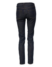 Dolce & Gabbana Blue Skinny Cotton Mid Waisted Denim Jeans