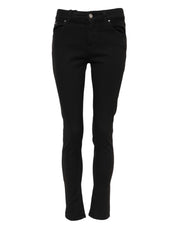 Dolce & Gabbana Black Cotton Skinny Mid Waisted Denim Jeans