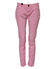 Dolce & Gabbana Pink Cotton PRETTY Skinny Denim Jeans