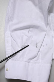 Dolce & Gabbana White Cotton Long Sleeves Formal Top Shirt