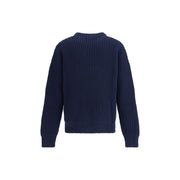 Jil Sander Blue Fleece Wool Sweatshirt