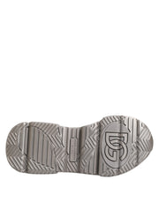 Dolce & Gabbana Silver DAYMASTER Leather Men Sneakers Shoes