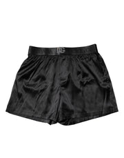 Dolce & Gabbana Black Logo Waist Regular Boxer Shorts Underwear