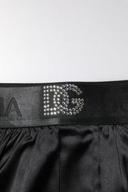 Dolce & Gabbana Black Logo Waist Regular Boxer Shorts Underwear