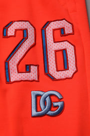 Dolce & Gabbana Orange Polyester Jogger Men Sweatpants Pants