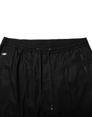 Dolce & Gabbana Black Cotton Logo Tape Men Jogger Pants