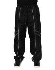 Dolce & Gabbana Black Cotton Straight Jogger Sweatpants Pants