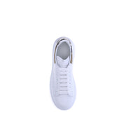 Alexander McQueen White Calf Leather Bos Taurus Platform Sneakers