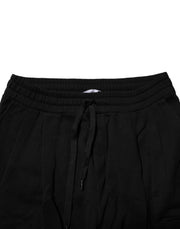 Dolce & Gabbana Black Cotton Logo Jogger Sweatpants Pants