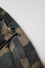 Dolce & Gabbana Brown Camouflage Cotton Men Jogger Pants