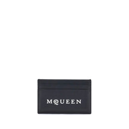 Alexander McQueen Black Calf Leather Bos Taurus Wallet