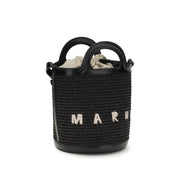 Marni Black Cotton Backet Bag