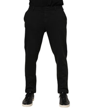 Dolce & Gabbana Dark Gray Viscose Dress Men Pants