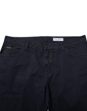 Dolce & Gabbana Black Cotton Tapered Denim Jeans