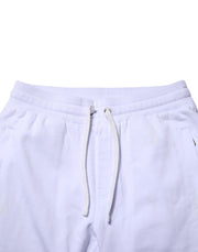 Dolce & Gabbana White Cotton Drawstring Jogger Pants