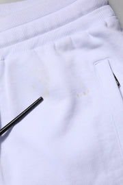 Dolce & Gabbana White Cotton Drawstring Jogger Pants