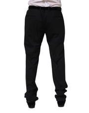 Dolce & Gabbana Black Wool Formal Dress Pants