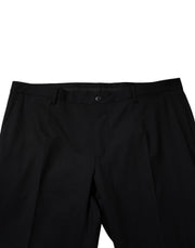 Dolce & Gabbana Black Wool Formal Dress Pants