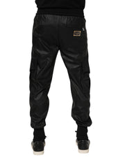 Dolce & Gabbana Black Cotton Cargo Men Jogger Pants