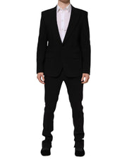 Dolce & Gabbana Black MARTINI Single Breasted 2 Piece Suit