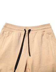 Dolce & Gabbana Yellow Cotton Men Bermuda Sweatshorts Shorts