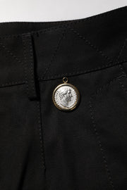 Dolce & Gabbana Black Cotton Knee Length Men Bermuda Shorts