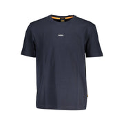 Hugo Boss Blue Cotton T-Shirt