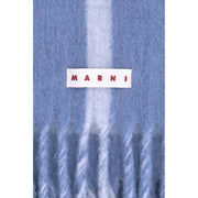Marni Light Blue Wool Scarf