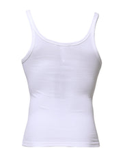 Dolce & Gabbana White Sleeveless Round Neck Men Tank T-shirt