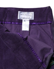 BENCIVENGA Purple High Waisted Flared Pants